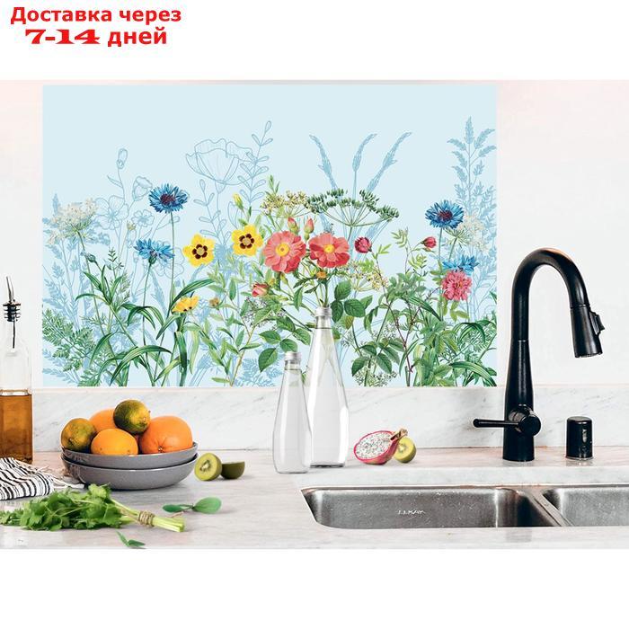 Наклейка виниловая для кухни "Полевые цветы", интерьерная, 60 х 90 см - фото 2 - id-p226910367