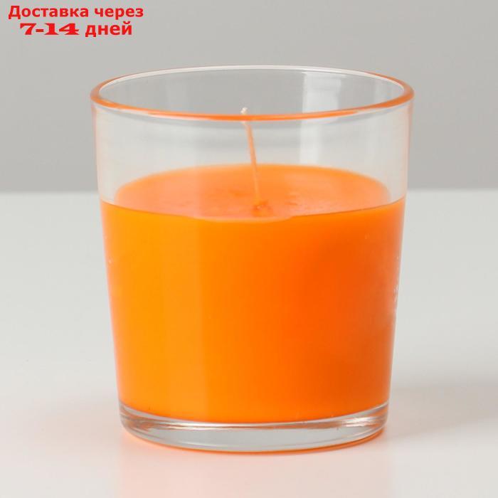 Свеча ароматическая в стакане "Зимний мандарин", время горения 30 ч - фото 2 - id-p226910377