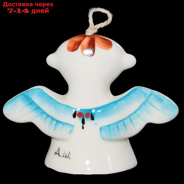 Колокольчик фарфоровый "Ангел", авторская роспись, 8 см - фото 2 - id-p226908931