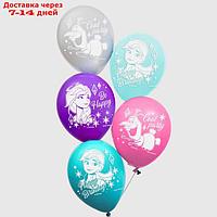 Воздушные шары "Cool party", Холодное сердце (набор 5 шт) 12 дюйм