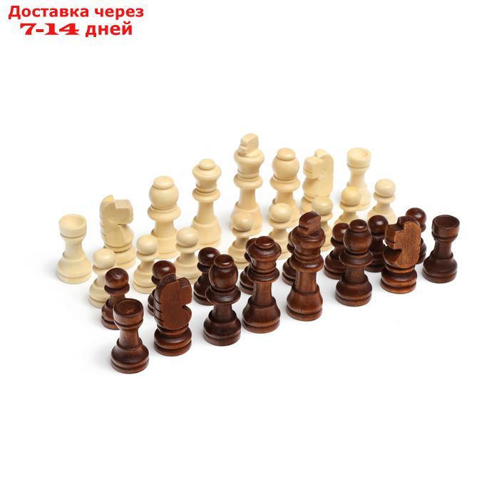 Шахматные фигуры, дерево, высота короля 5.5 см, в пакете микс - фото 4 - id-p226895403