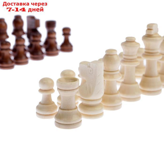 Шахматные фигуры, дерево, высота короля 5.5 см, в пакете микс - фото 6 - id-p226895403