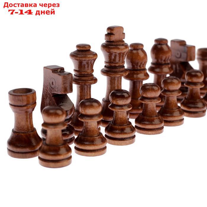 Шахматные фигуры, дерево, высота короля 5.5 см, в пакете микс - фото 7 - id-p226895403