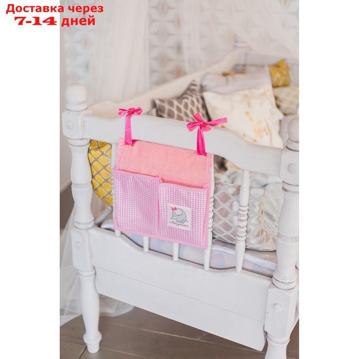 Кармашки на детскую кроватку "Любимая доченька", 2 отделения - фото 3 - id-p226898530