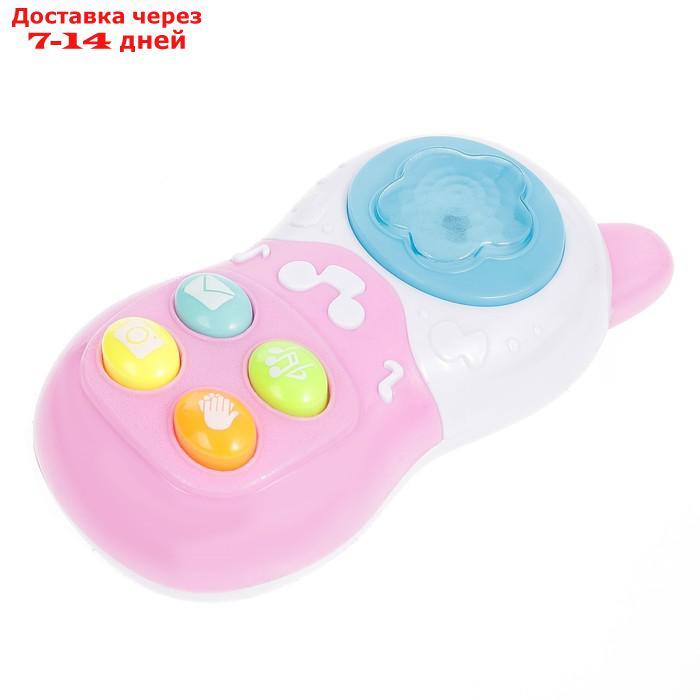Музыкальная игрушка "Телефон", световые и звуковые эффекты, МИКС, в пакете - фото 2 - id-p226902805