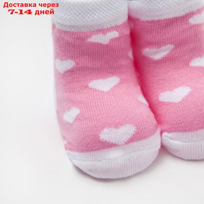 Набор носков "Minnie Mouse", белый/розовый, 6-8 см - фото 3 - id-p226900142