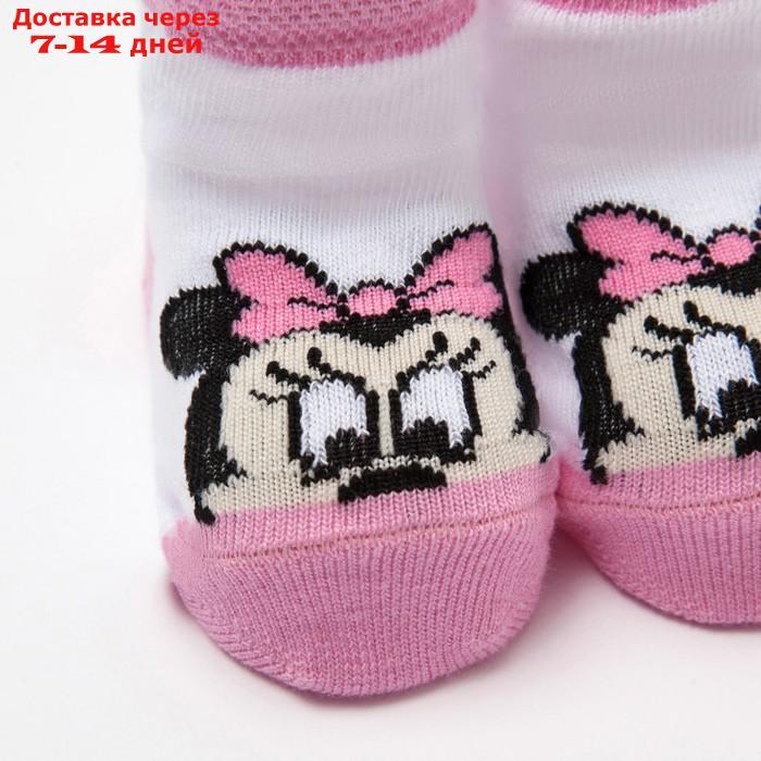 Набор носков "Minnie Mouse", белый/розовый, 6-8 см - фото 6 - id-p226900142