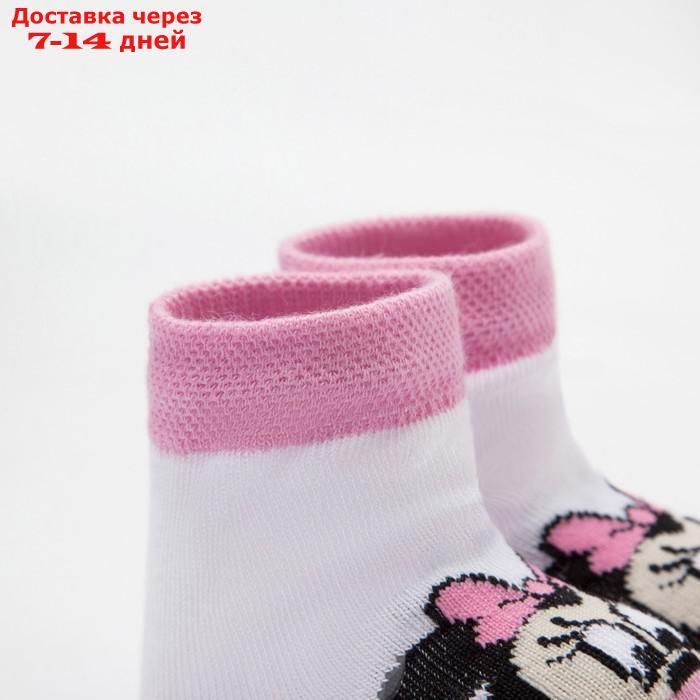 Набор носков "Minnie Mouse", белый/розовый, 6-8 см - фото 7 - id-p226900142