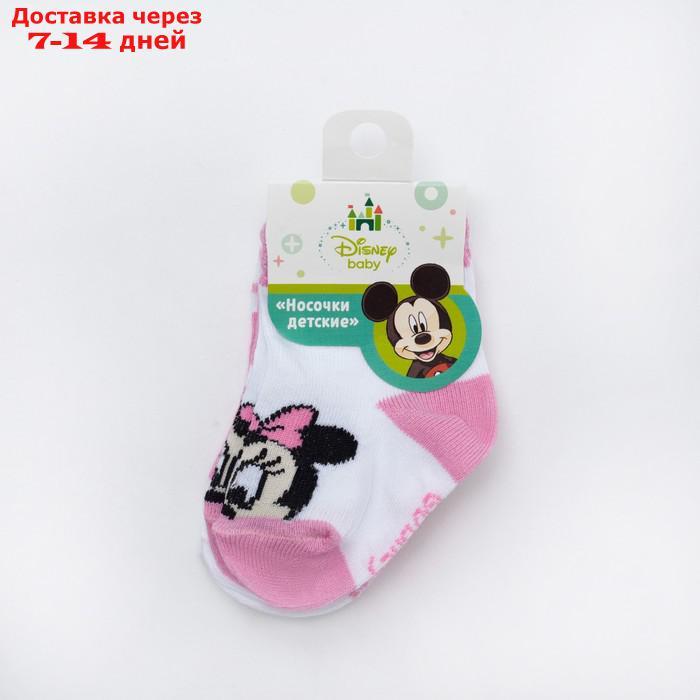 Набор носков "Minnie Mouse", белый/розовый, 6-8 см - фото 8 - id-p226900142