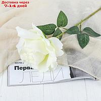 Цветы искусственные "Роза Мондиаль" 9*46 см, белый