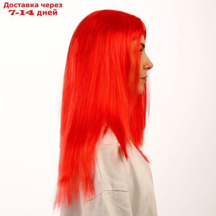 Карнавальный парик, длинные прямые волосы, цвет красный, 120 г - фото 4 - id-p226895556