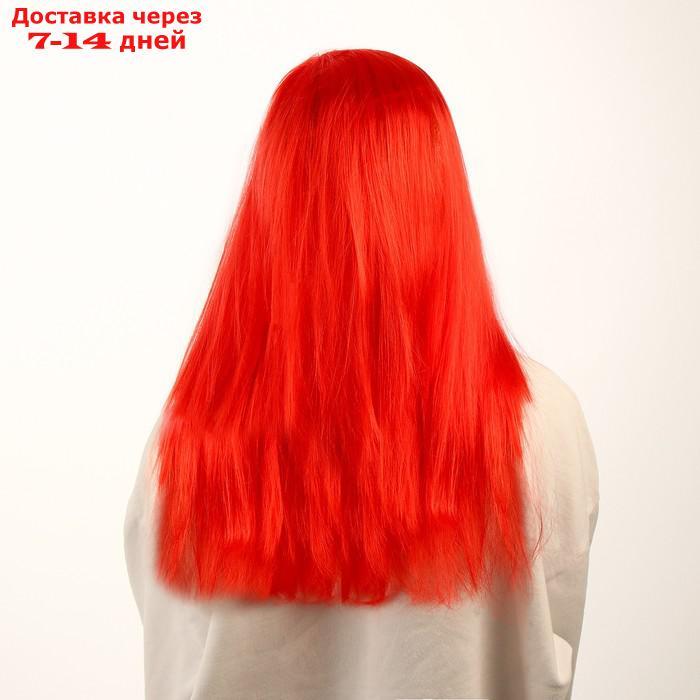 Карнавальный парик, длинные прямые волосы, цвет красный, 120 г - фото 5 - id-p226895556