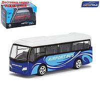 Автобус металлический "Междугородний", масштаб 1:64, цвет синий