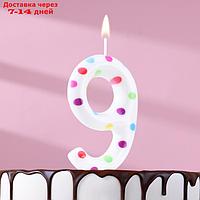 Свеча в торт на день рождения, цифра "9" ГИГАНТ