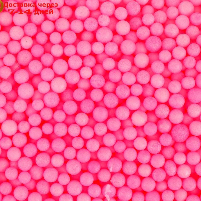 Наполнитель для шаров и слаймов "Пенопласт", 0,3 см, 20 г, цвет розовый, МИКС - фото 2 - id-p226899034