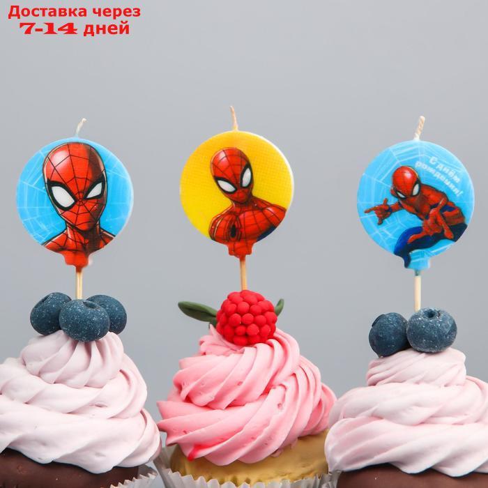 Свеча в торт набор, Человек-паук - фото 2 - id-p226909249