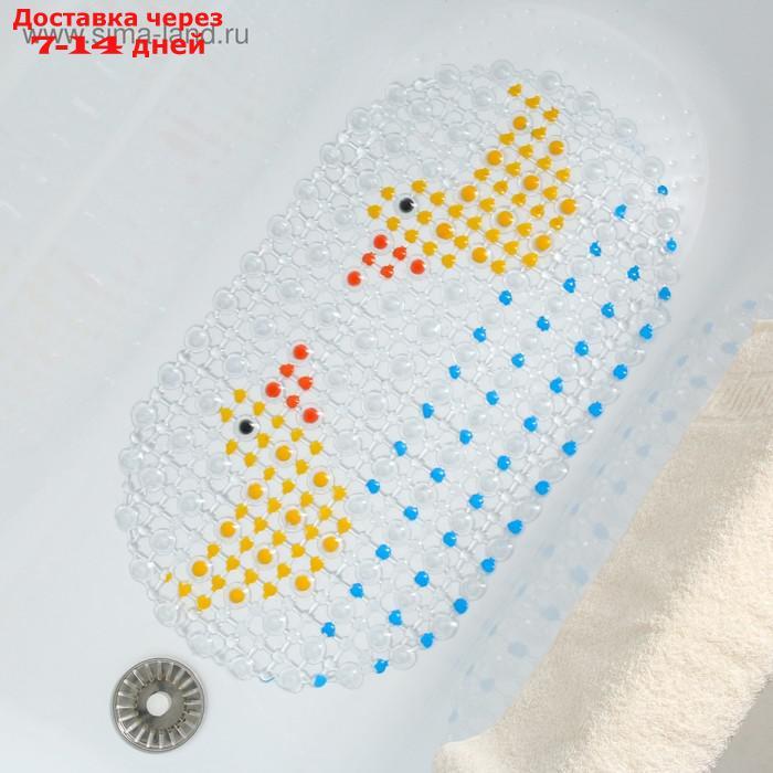 Коврик для ванны Доляна "Влюблённые уточки", 36×67 см - фото 7 - id-p226895683