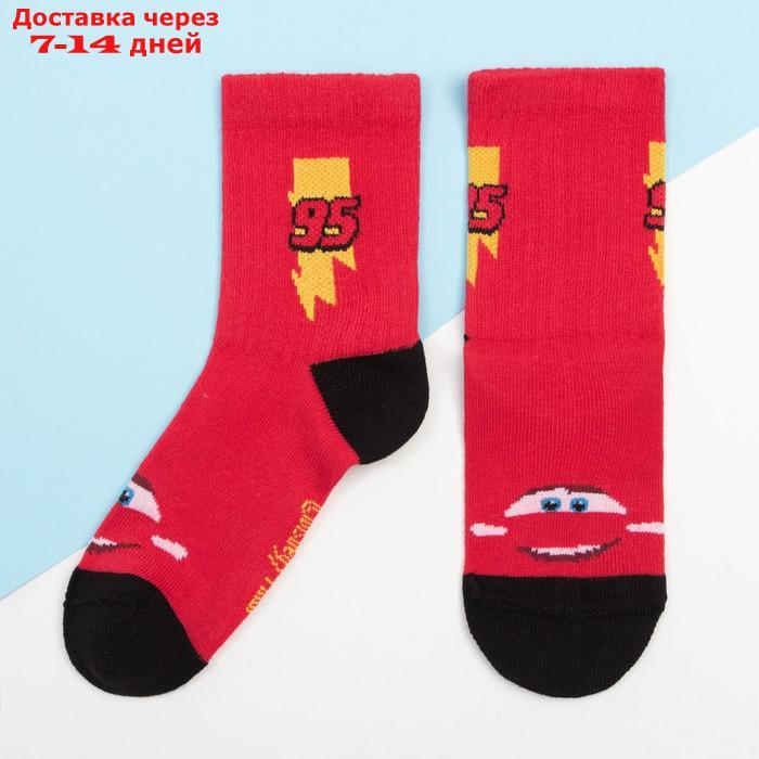 Набор носков "Тачки" 2 пары, красный, 18-20 см - фото 2 - id-p226903314
