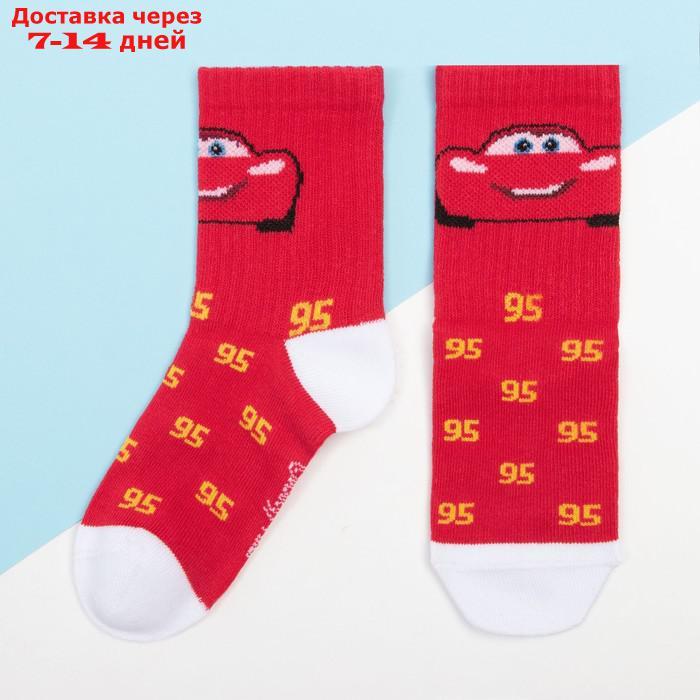 Набор носков "Тачки" 2 пары, красный, 18-20 см - фото 3 - id-p226903314