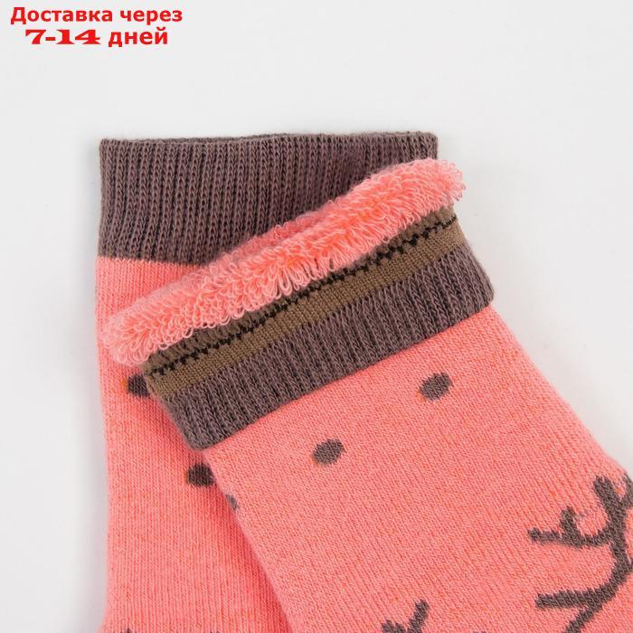 Носки детские махровые, цвет персиковый, размер 14-16 - фото 2 - id-p226900559