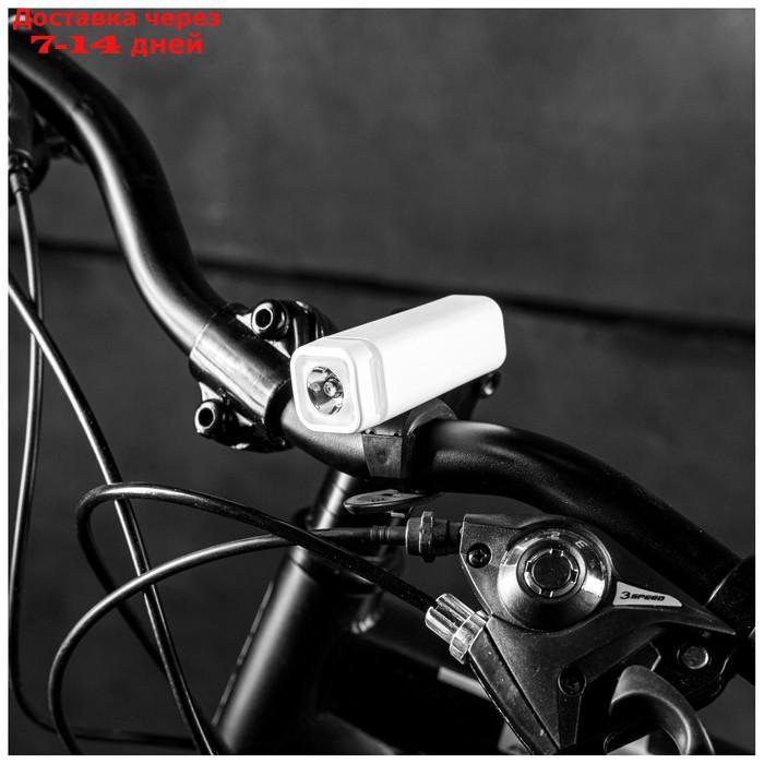 Фонарь велосипедный передний JY-7105, 1 белый светодиод - фото 4 - id-p226907831