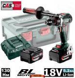 Аккумуляторная дрель-шуруповерт Metabo BS 18 LTX BL I (602358650) 2 акк. 18 В, 5.2Ah, 130 Нм, бесщет., кейс