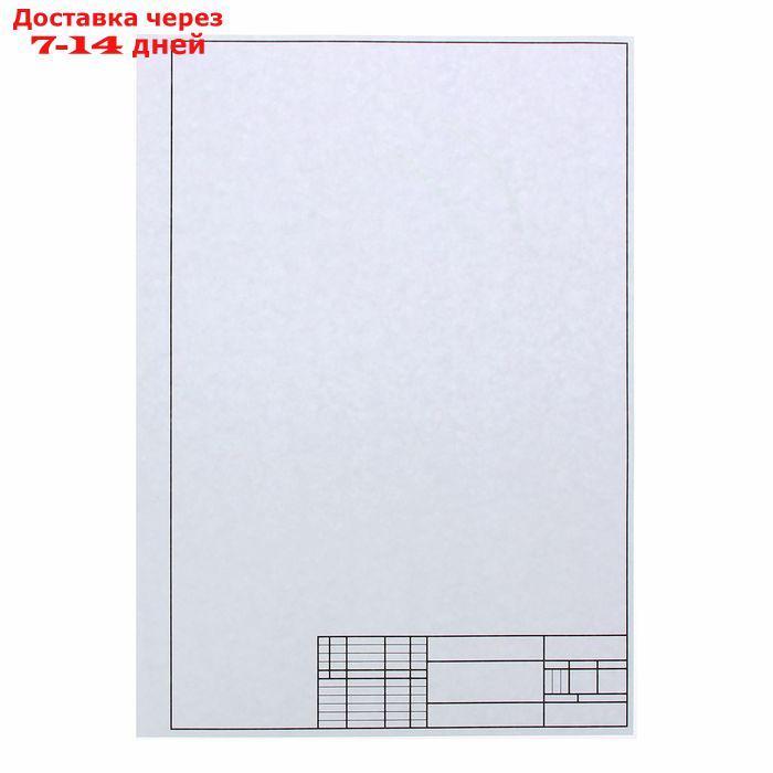 Папка для черчения А3, 7 листов, блок 140 г/м2, с вертикальным штампом - фото 3 - id-p226911329