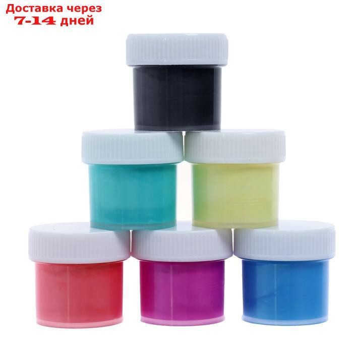 Краски акриловые, набор из 6 цветов по 20 мл "Луч", перламутровые - фото 2 - id-p226911359