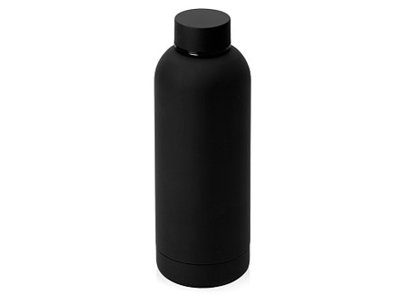 Вакуумная термобутылка Cask Waterline, soft touch, 500 мл, черный, фото 2
