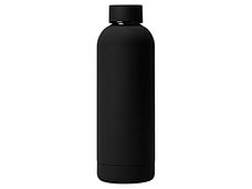 Вакуумная термобутылка Cask Waterline, soft touch, 500 мл, черный, фото 3