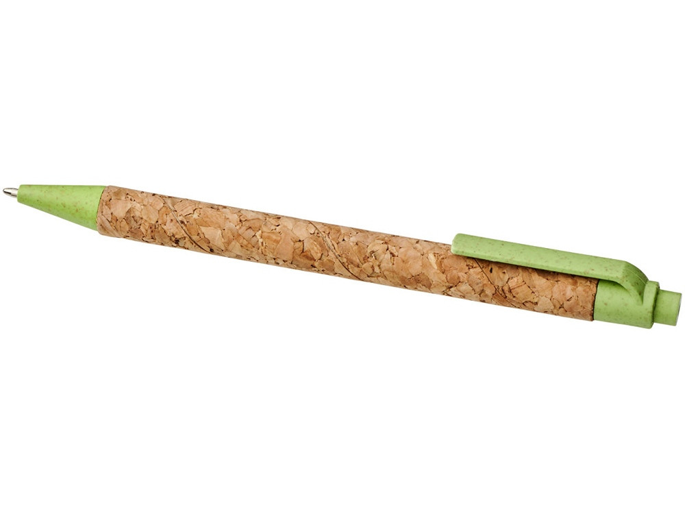 Шариковая ручка Midar из пробки и пшеничной соломы, зеленое яблоко - фото 3 - id-p227133655