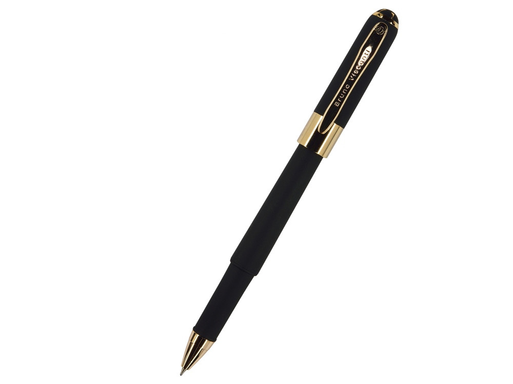 Ручка пластиковая шариковая Monaco, 0,5мм, синие чернила, черный - фото 1 - id-p227133666