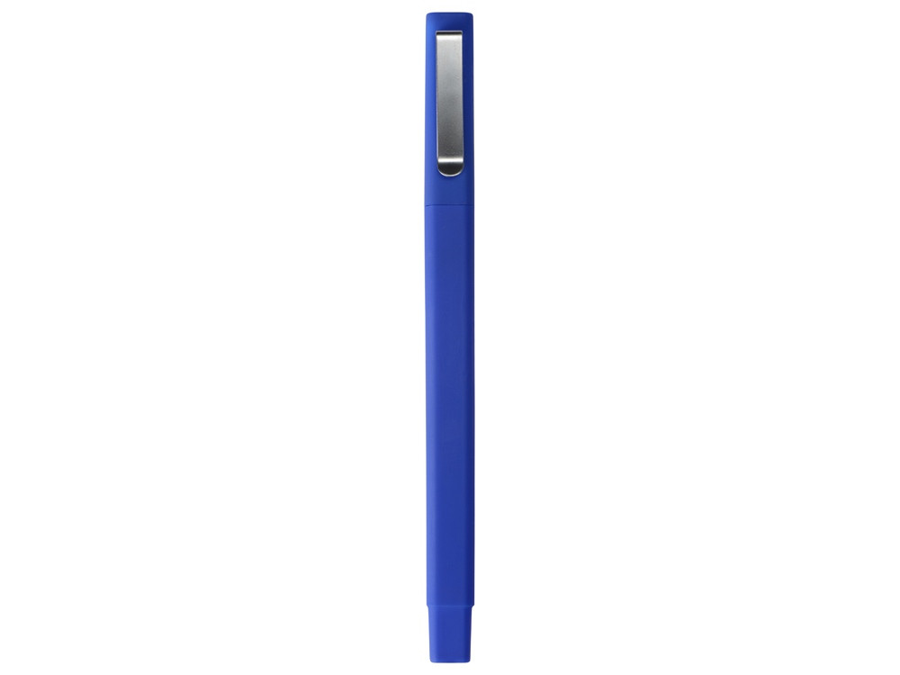 Ручка шариковая пластиковая Quadro Soft, квадратный корпус с покрытием софт-тач, синий - фото 3 - id-p227133681