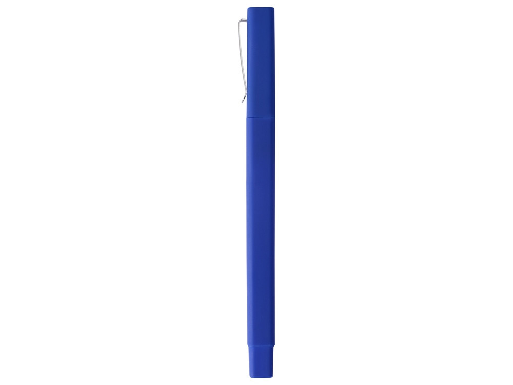 Ручка шариковая пластиковая Quadro Soft, квадратный корпус с покрытием софт-тач, синий - фото 4 - id-p227133681