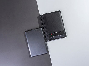 Портмоне с зарядным устройством INE, 3000 mAh, черный, фото 2