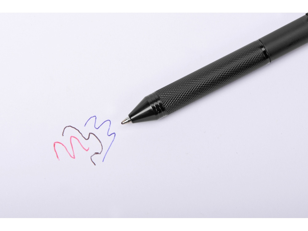 Ручка мультисистемная металлическая System в футляре, 3 цвета (красный, синий, черный) и карандаш - фото 6 - id-p227133686