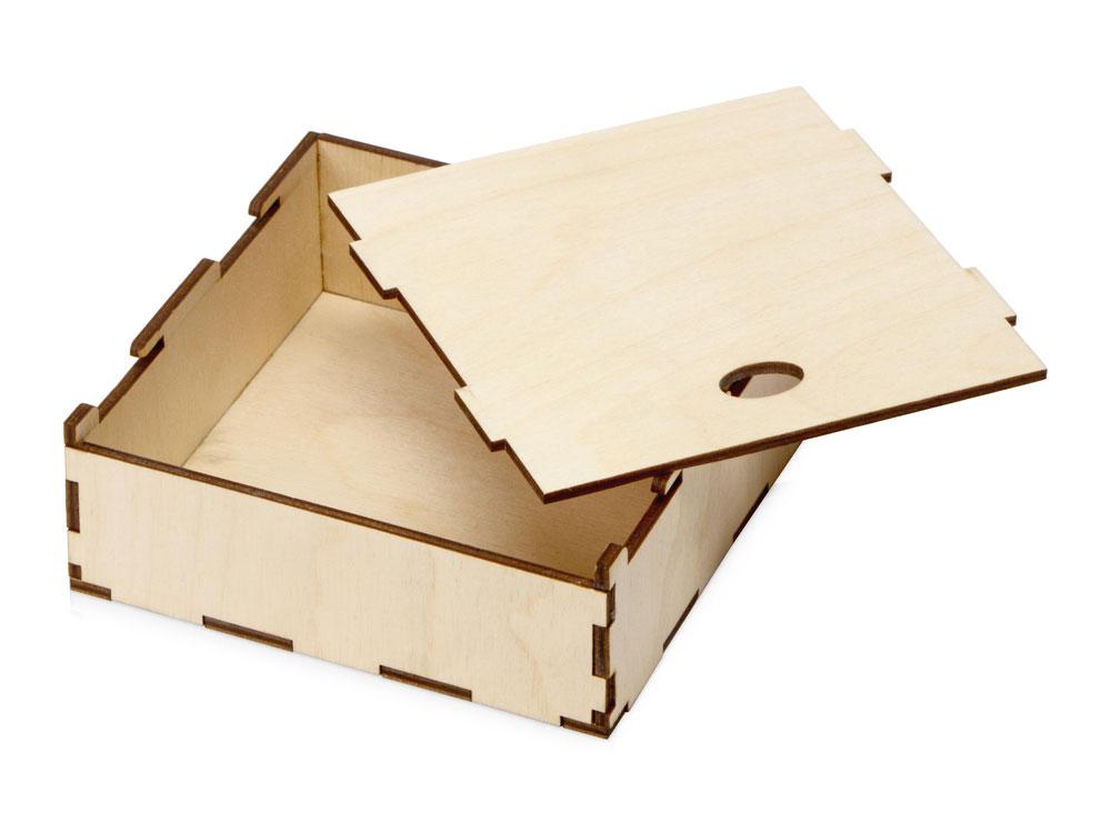 Деревянная подарочная коробка, 122 х 45 х 122 мм - фото 3 - id-p227134047