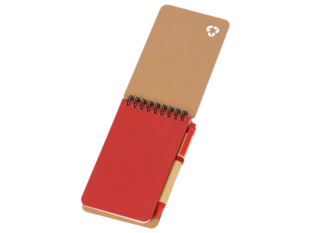 Набор канцелярский с блокнотом и ручкой Masai, красный - фото 2 - id-p227133725