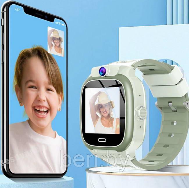 Y66 Детские умные GPS часы Smart Baby Watch Y66 , 4G, GPS, SOS, Видеозвонок Цвет : оранжевый, голубой, серый - фото 3 - id-p227134114