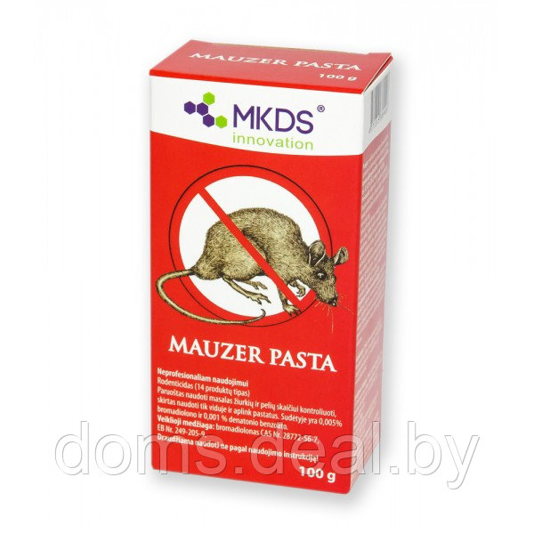 Крысиный яд. Родентицид для борьбы с грызунами Mauzer Pasta MKDS Mauzer Pasta - фото 1 - id-p183456872