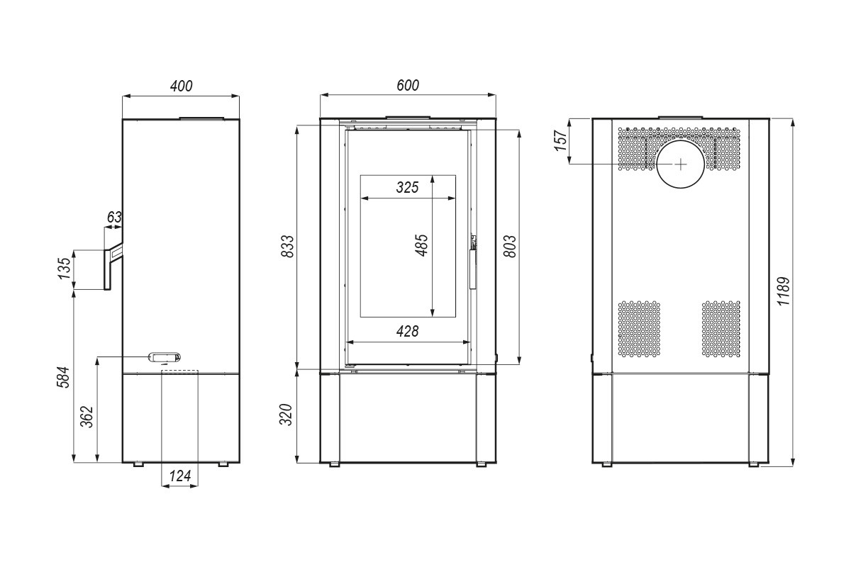 Печь-камин Defro Home Solum Log - фото 7 - id-p227136100