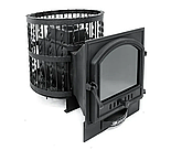 Печь банная Kennet Бастион 22 сетка ковка панорама 505 (чугун 10-12мм), фото 3