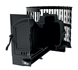 Печь банная Kennet Бастион 22 сетка ковка панорама 505 (чугун 10-12мм), фото 4