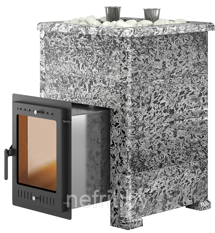 Банная печь Эверест "Steam Master 30 INOX" Пироксенит элит, S-40