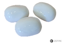 Декоративные керамические камни ZeFire белые - 14 шт