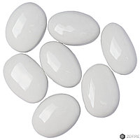 Декоративные керамические камни ZeFire белые - 7 шт