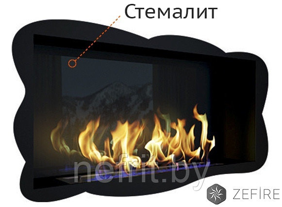 Стемалит для биокамина ZeFire Standart 700 торцевой