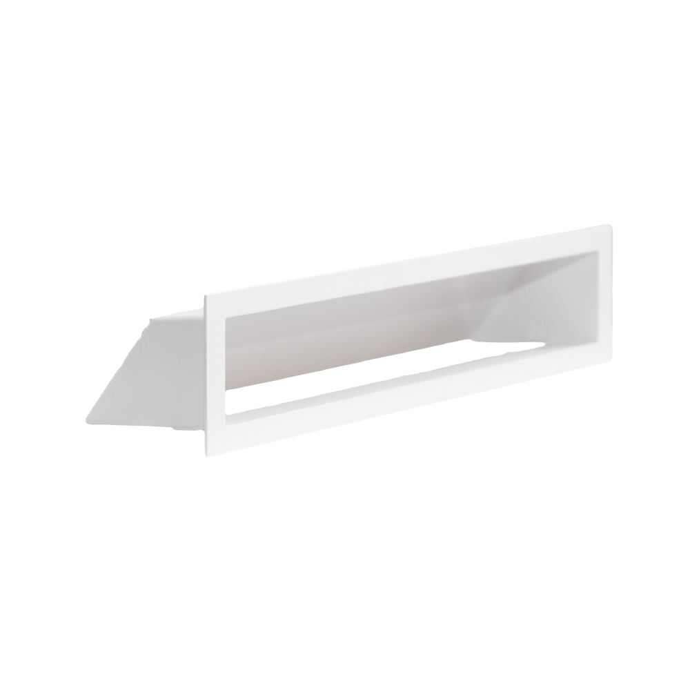 Решетка каминная вентиляционная AERO белая 9x80 - фото 1 - id-p227138702