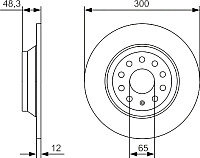 Тормозной диск Bosch 0986479A84