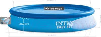 Надувной бассейн Intex Easy Set / 56420/28130 - фото 6 - id-p217436724